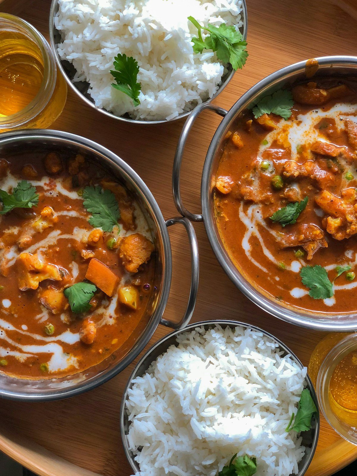 Indian food spread